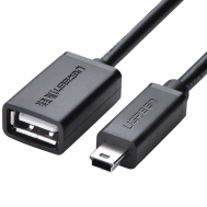 ميني USB 5Pin ذكر إلى USB 2.0 كابل OTG أنثى