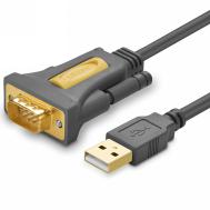 USB 2.0 A To DB9 RS-232 Male Adapter Cable
