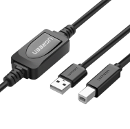 USB 2.0 AM إلى كابل الطباعة النشط BM