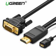 HDMI To VGA Converter Round Cable