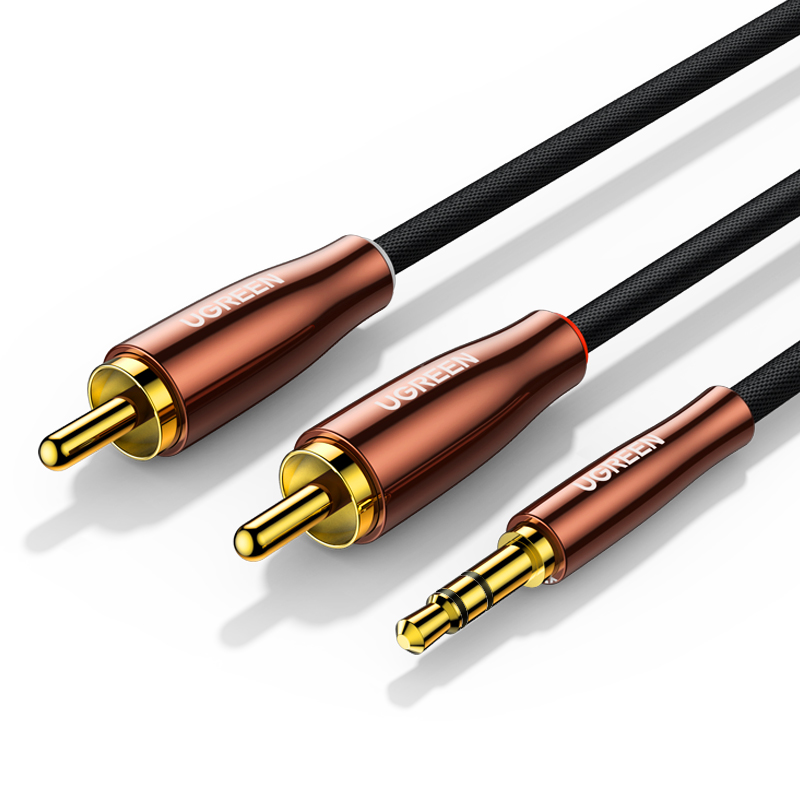 3.5mm Male To 2 RCA Male Cable