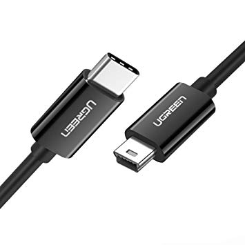 USB -C 2.0 Male To Mini USB 5Pin Male Cable  28+24AWG  OD:4.5MM Al-foil bag package
